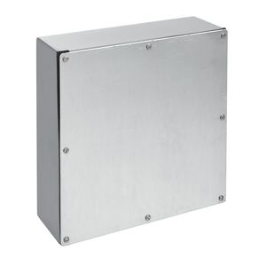 Junction Box, Gray, Screw-On, 4 in. Dp, Galvanized, 6 in. Ht