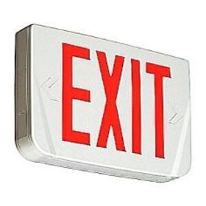 Exit Sign, Self-Powered, LED, Thermoplastic, Commercial