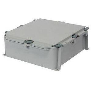 Junction Box, 12 in. H, 12 in. W, 4 in. D, PVC, Screw, Indoor