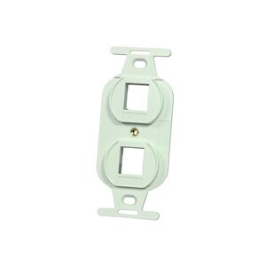 Face Plate Frame FACEPLATE FRAME 2PORT KEYSTONE 106 STYLE FOG WHITE MOQ - 20