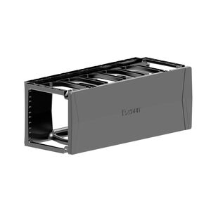 2 HORIZONTAL CABLE MANAGER 4U BLACK