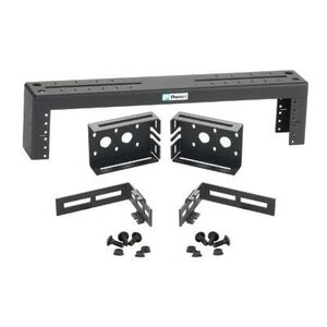 Two Ru Rack Extension 2 RU LADDER RACK BRACKET BLACK