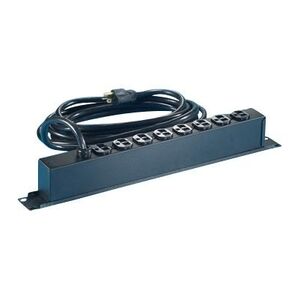 8 OUTLET 20A POWER STRIP RACK MOUNT W/15' CORD