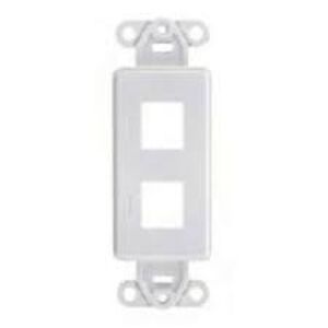 4 PORT DECORA FACEPLATE ADAPTER - ELECTRIC WHITE