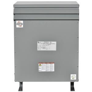 Distribution Transformer, 75 kVA, 600 V Primary, 208/120 V Secondary, 3 ...